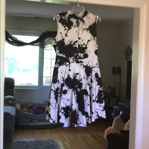 Size 14 Contemporary black and white dress